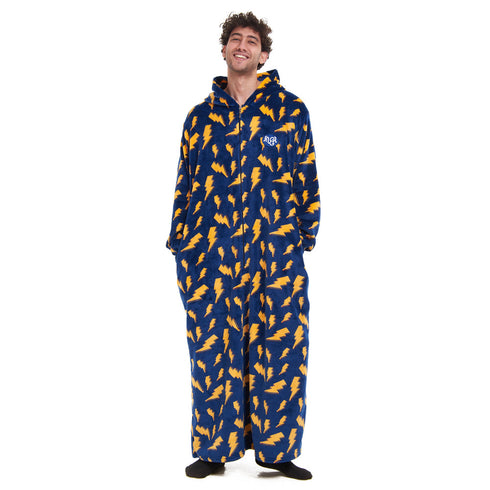 Snuggs Wearable Blanket Monk Dark Blue Bolt